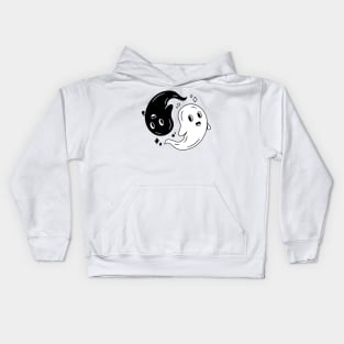 Ghost Yin Yang Kids Hoodie